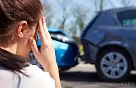 Female Car accident