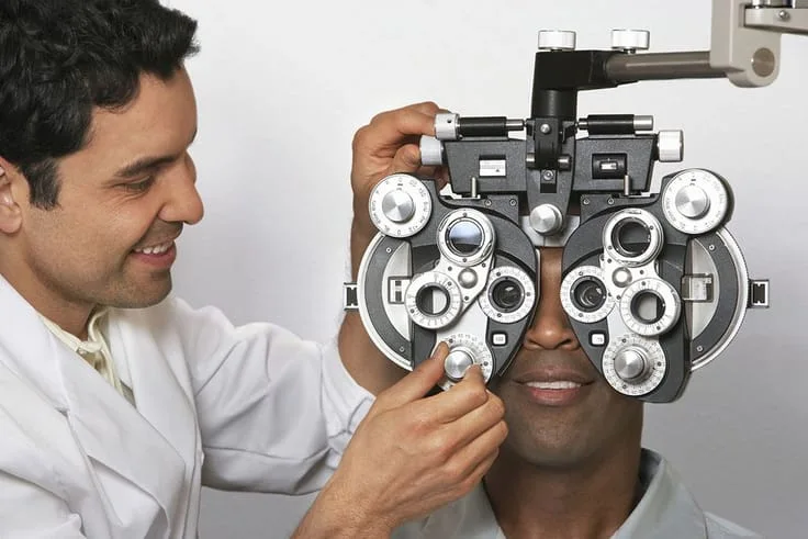 Eye vision exam