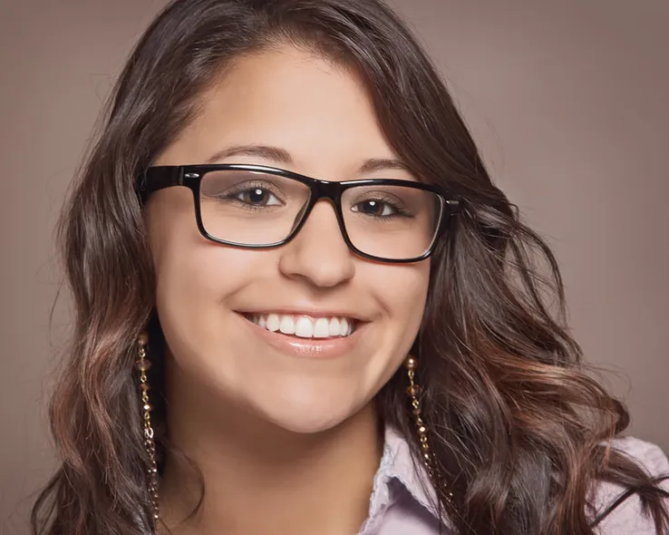 girl in glasses