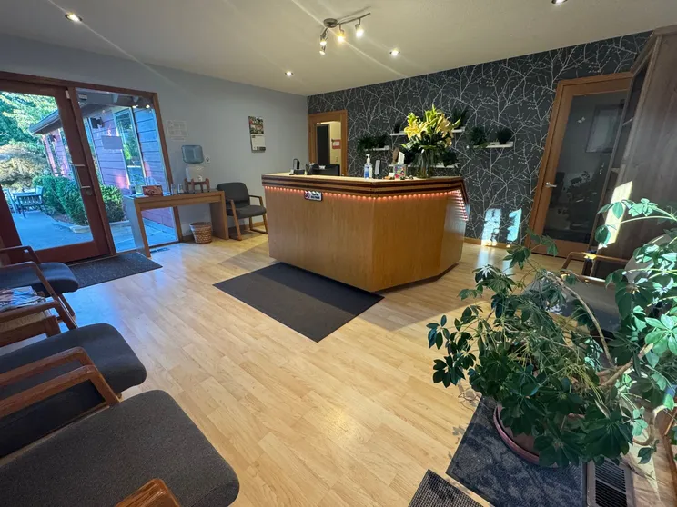 Reception room Car accident chiropractor happy Valley oregon 