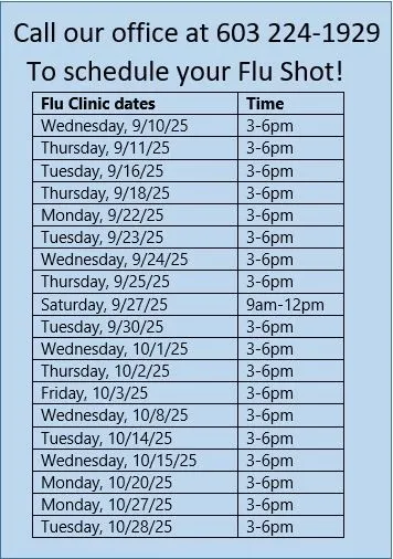 Flu Clinic Dates
