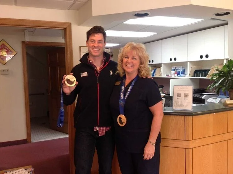 Melrose Dental Staff Supporting 2014 Olympic Medalist