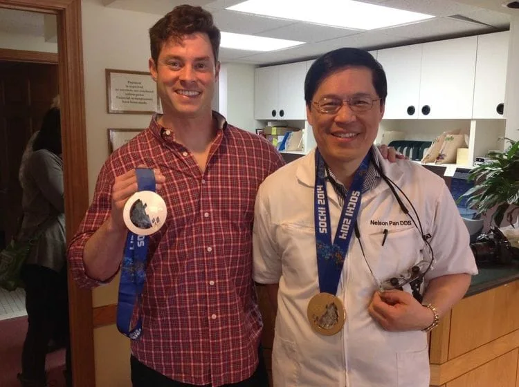 Melrose Dentist, Dr. Pan, With 2014 Olympic Medalist