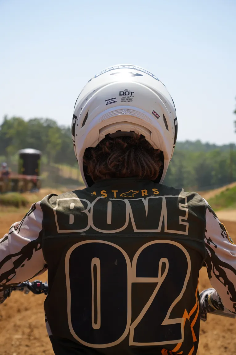 Gabe on the Gate before a race