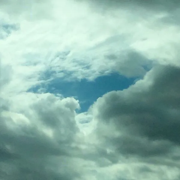 heart in clouds