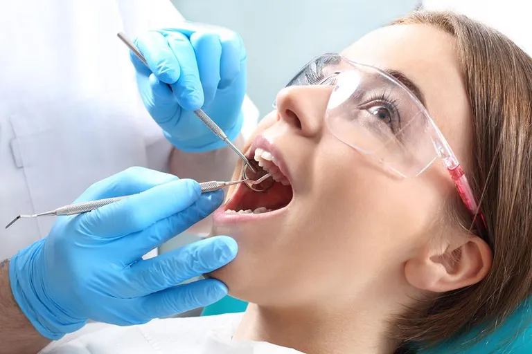 young girl getting dental work done, filling cavities Windsor Locks, CT