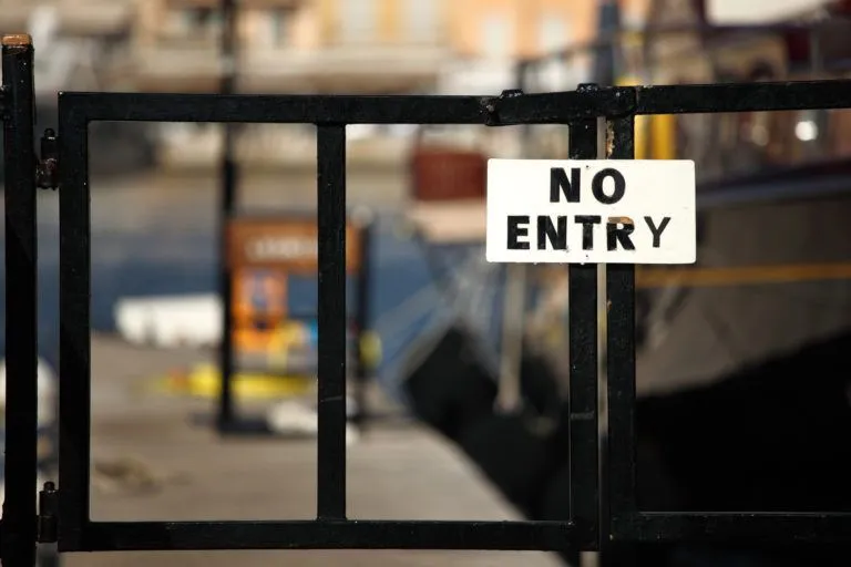 no entry