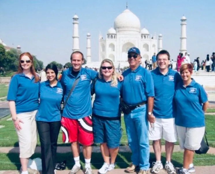 Dr. Tahir working with Doctors in India