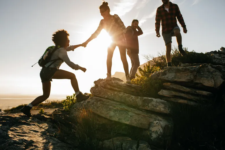 Friend Group Hiking