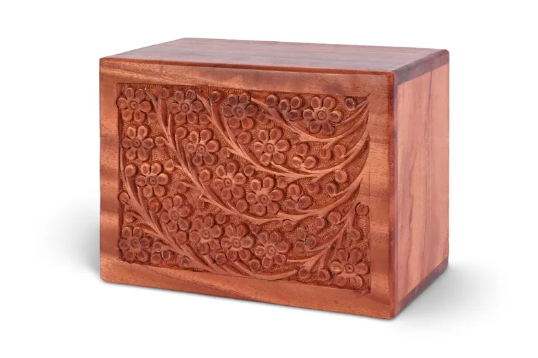 Hand-carved Rosewood Urn
