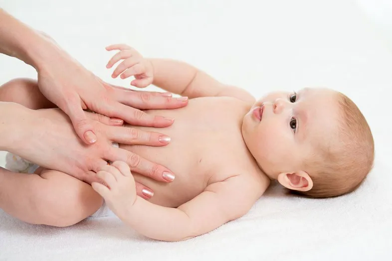 baby being treated