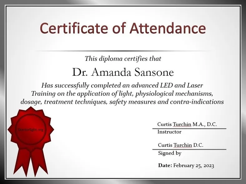 Certificate of Training 