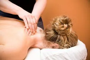 woman getting a massage