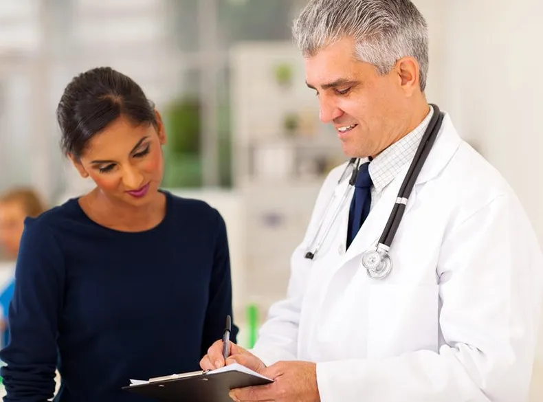 doctor talking to a patient