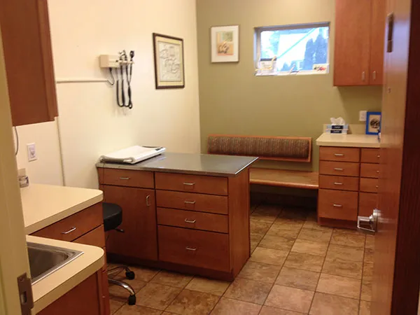 An exam room in Bay Animal Hospital