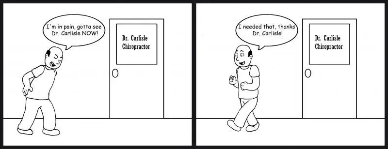 Chiropractic cartoon