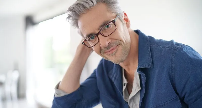 man in glasses