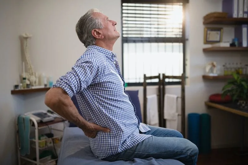 Elderly man Having hip pain