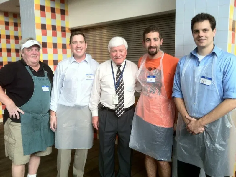 young lawyers volunteering at the Cathedral Kitchen food bank