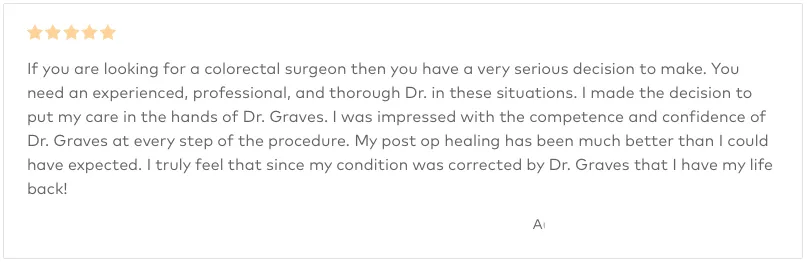 Dr Graves Review - 5 Stars