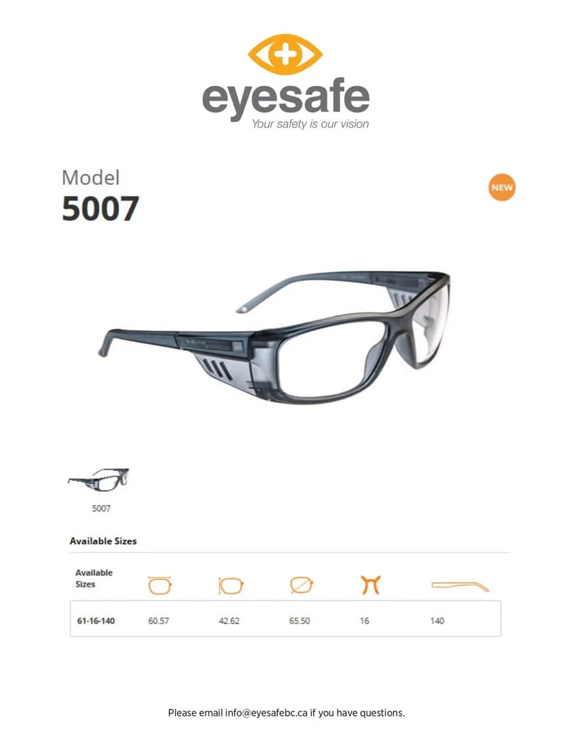 Lined Trifocal Prescription Safety Glasses RX-Q300 | VS Eyewear