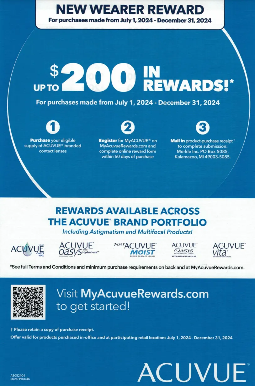 New Patient Rewards Acuvue