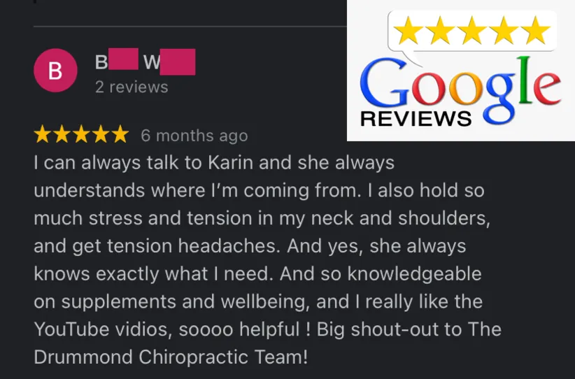 testimonial headache migraine chiropractor