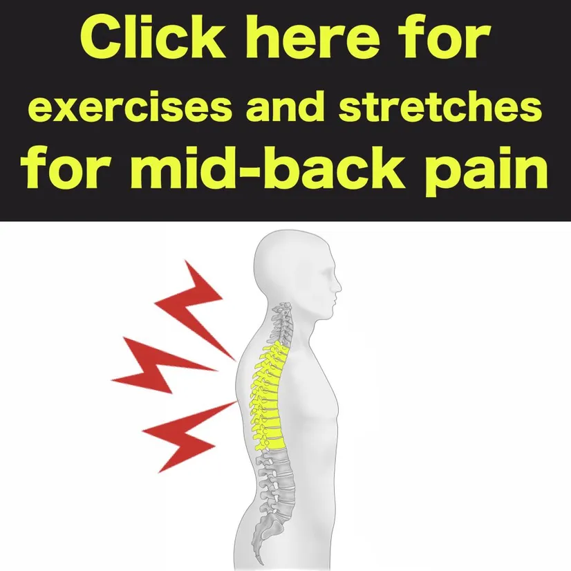 mid-back pain stretches