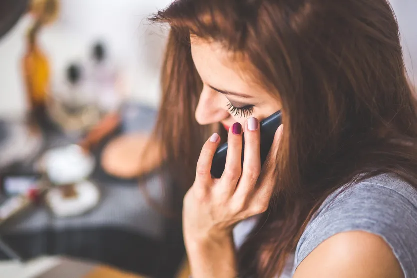 Lady talking on the phone