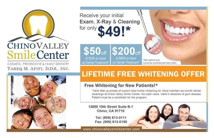 Dental Discount | Chino Valley Smile Center in Chino, cA