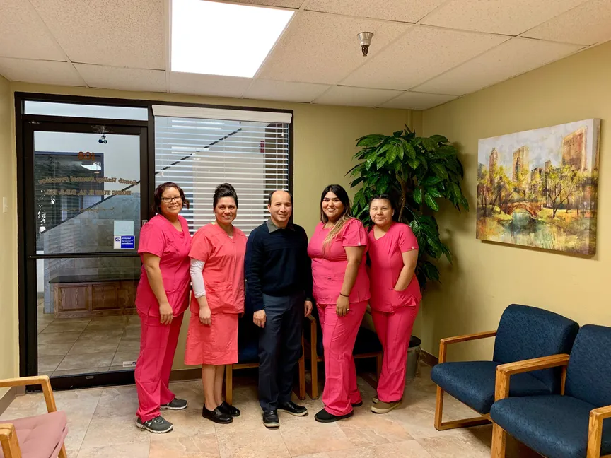 Staff with Dr. Hoang