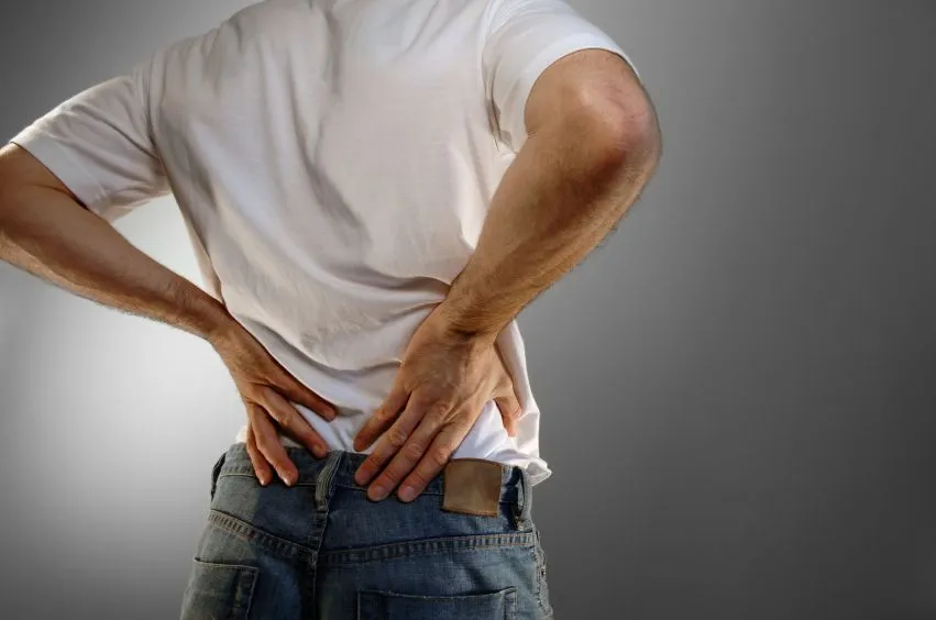 Man with lower back pain