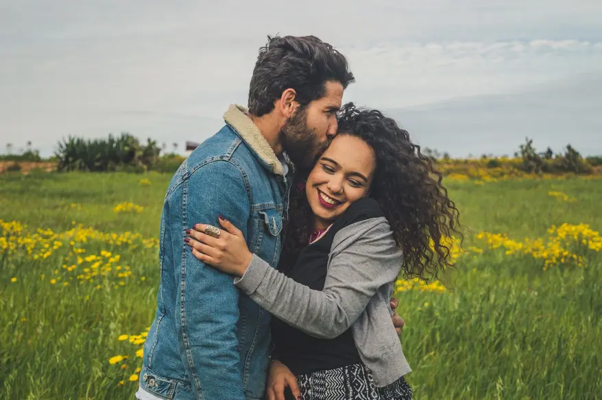 couple hugging