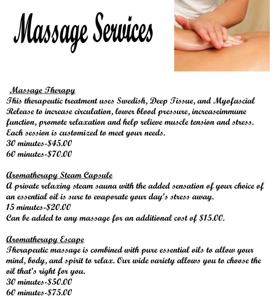 Image Showing Massage Services
