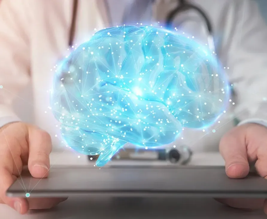 brain hologram image