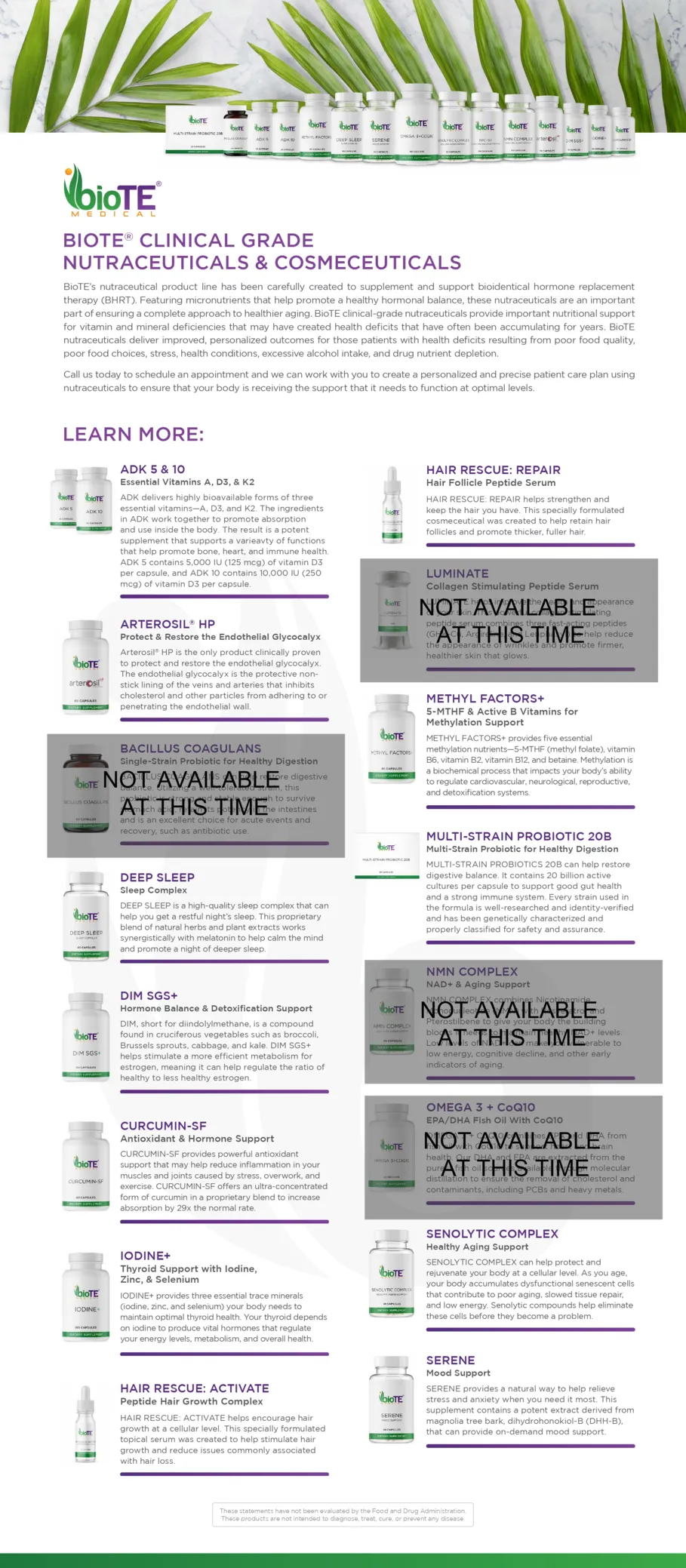 BioTe Products