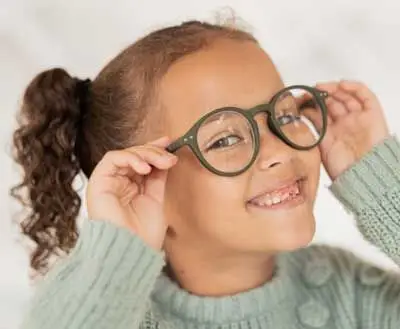 girl with glasses