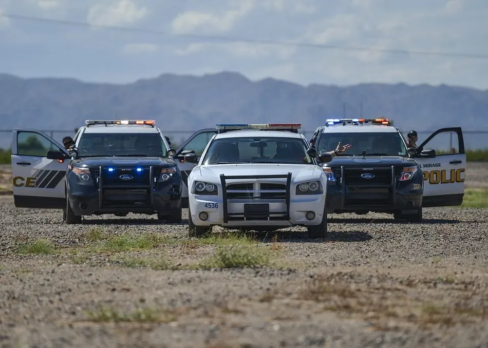 police cars