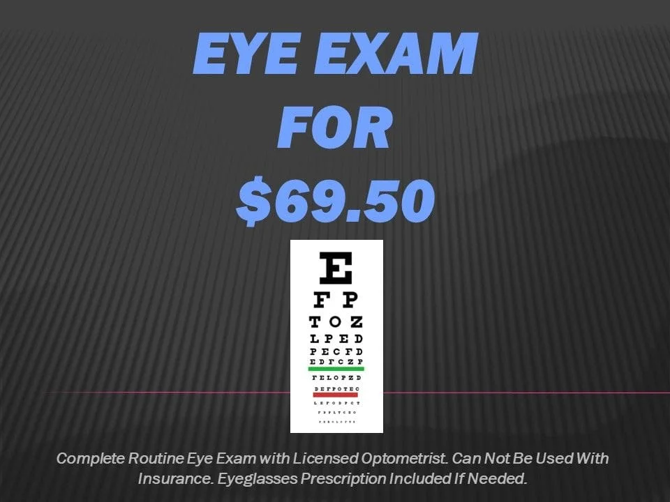 Routine Eye Exam From $69.50