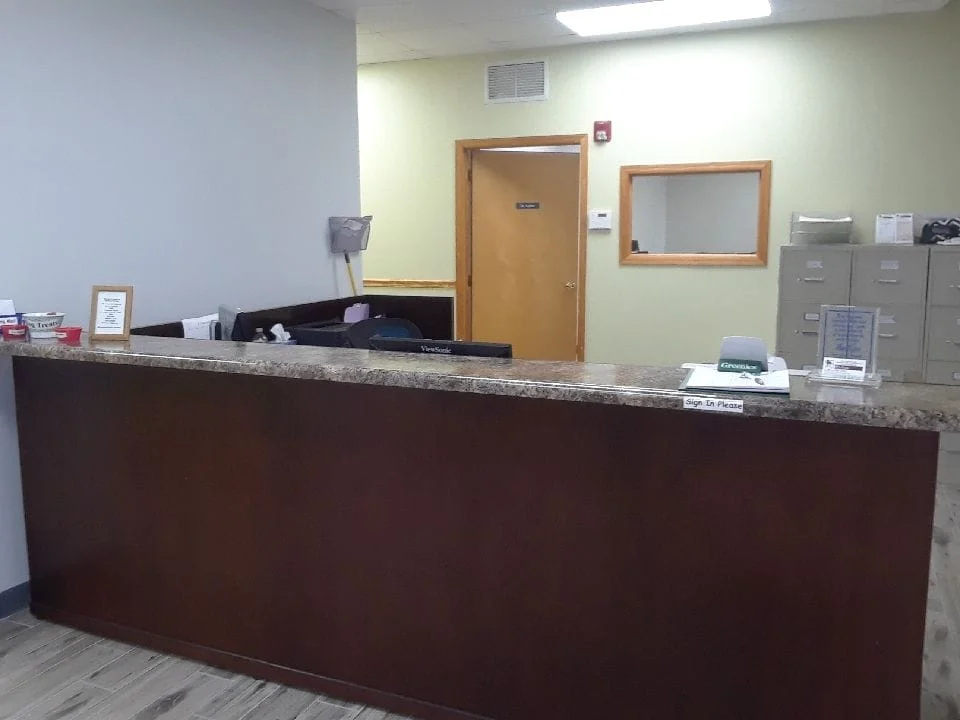 Front Desk in our Reception area