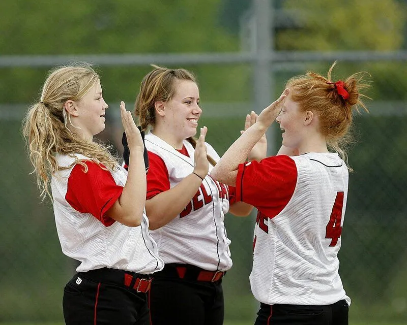 teens playing sports