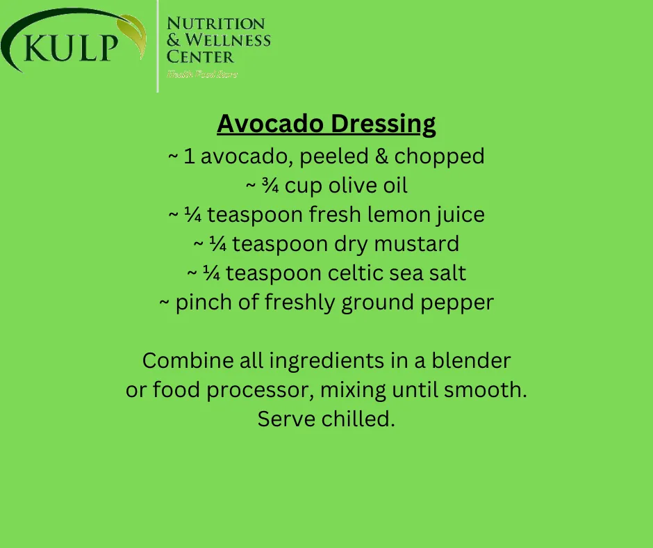 Avocado Dressing