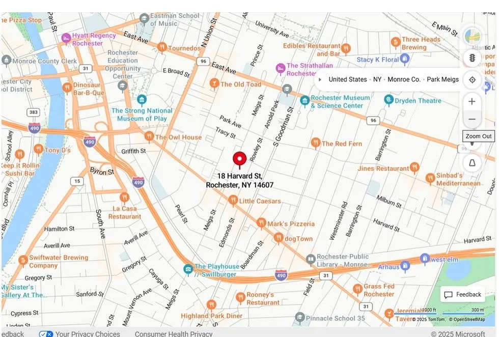 Map of 18 Harvard Street