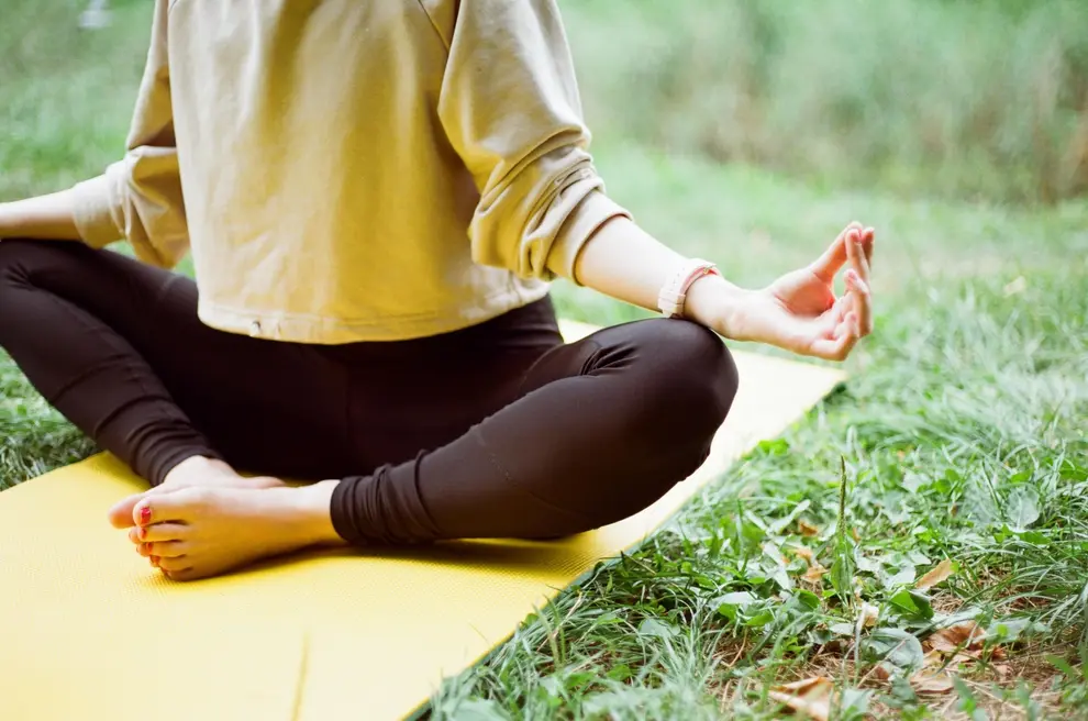 person meditating