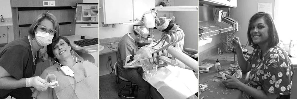 Dentist showing patient xray1