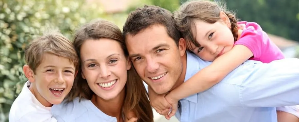 Family excited for chiropractic care.
