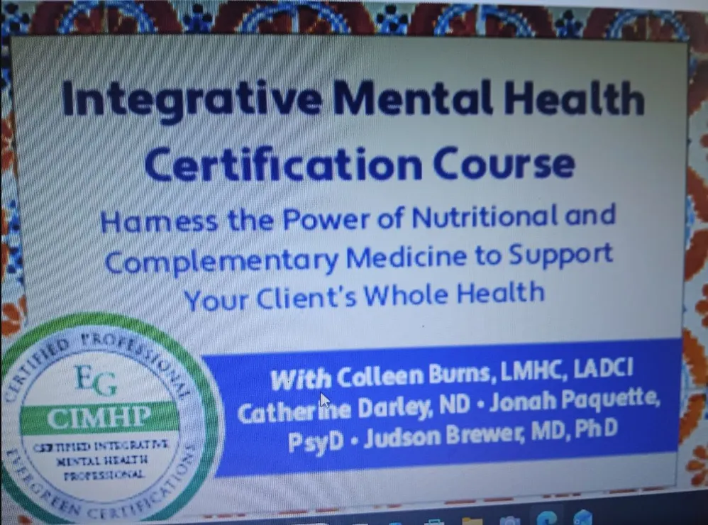 Integrative Mental Health Certification Course